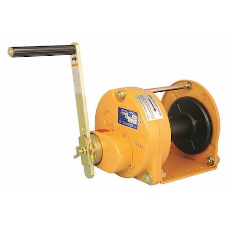Maxpull Winches Hand Winch, 660 lb. 1st Layer Ld Cap. GM-3-SI