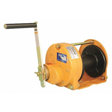 Maxpull Winches Hand Winch, 1100 lb. 1st Layer Ld Cap. GM-5-SI
