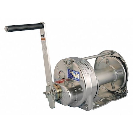 Maxpull Winches Hand Winch, 2200 lb. 1st Layer Ld Cap. ESB-10-SI