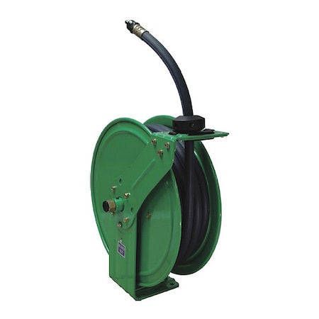 SPEEDAIRE Spring Return Hose Reel, 1/4 in Hose Dia., 25 ft Length, 300 psi 437J25