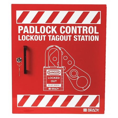 Condor Lockout Station, Red, 15-1/2" H 437R75