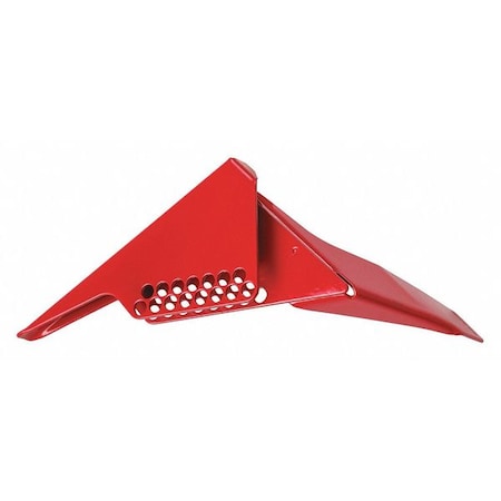 Condor Ball Valve Lockout, Red, 4-29/64" H 437R16