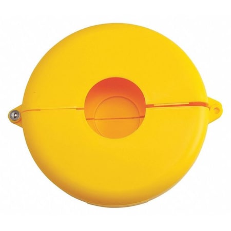 Condor Gate Valve Lockout, Yellow, Polypropylene 437R51