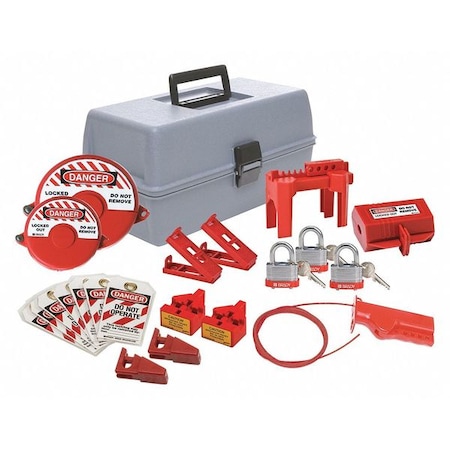 Condor Portable Lockout Kit, Gray, 7-1/2" H 437R69