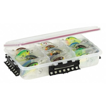Plano Adjustable Compartment Box with 4 to 15 compartments, Plastic, 3" H x 8.88 in W 374310