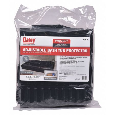 OATEY Adjustable Protector, Plastic, 60" L 34126