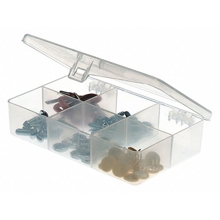 Plano Compartment Box with 6 compartments, Plastic, 1" H x 2.88 in W 344860