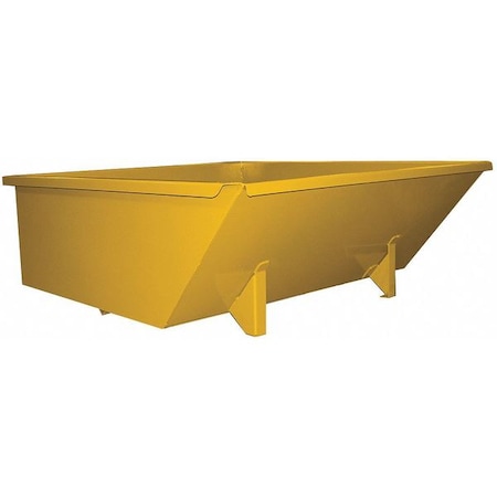 Zoro Select Self-Dumping Hopper, 40.5 cu. ft. Cap. 15077LPYellow