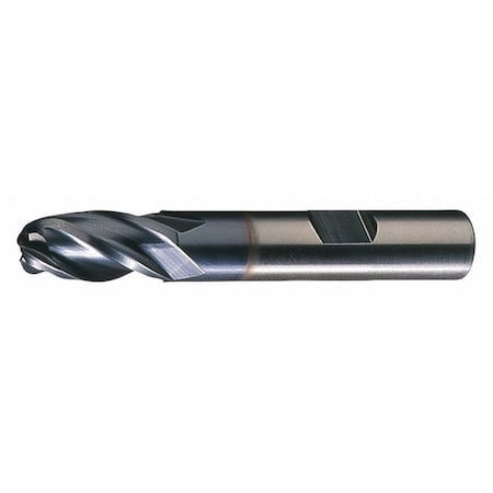 Cleveland 4-Flute HSS Ball Nose Single End MIll Cleveland HG-4B-TC TiCN 1-1/4x1-1/4x4x6-1/2 C33342