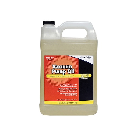 Nu-Calgon Refrigerant Evac Pump Oil, 1 gal, Bottle 4383-07