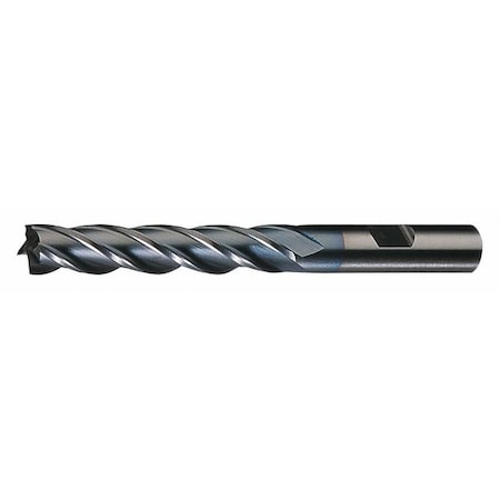 Cleveland 6-Flute HSS Center Cutting Square Single End MIll Cleveland HG-4C TiCN 1x5/8x1-7/8x4 C75073
