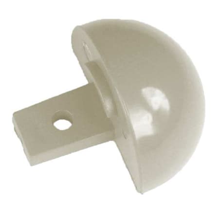Pawling End Cap, PVC, Eggshell, 1 1/16 in L EBR-31-0-370