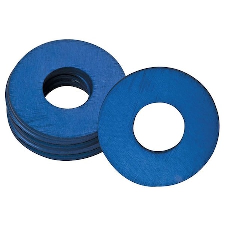 Zoro Select Grease Fitting Washer, 1/8 In., Blue, PK25 44C512