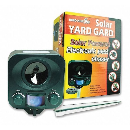 Bird-X Ultrasonic Animal Repeller, IR Sensor YG-SOLAR
