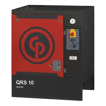 Chicago Pneumatic Rotary Screw Air Comp, 10 HP, Base Mnt QRS 10 HP-150PSI BM