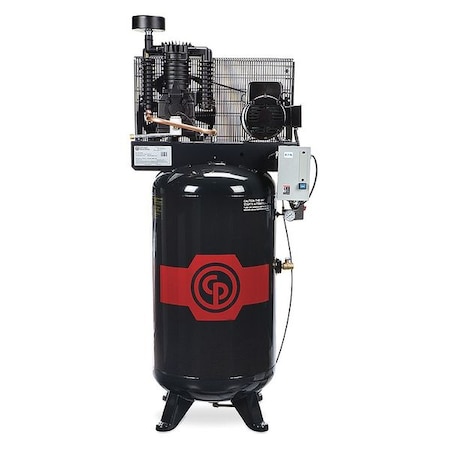 Chicago Pneumatic Piston Compressor, 5 HP, 80 gal., 460V RCP-583V4