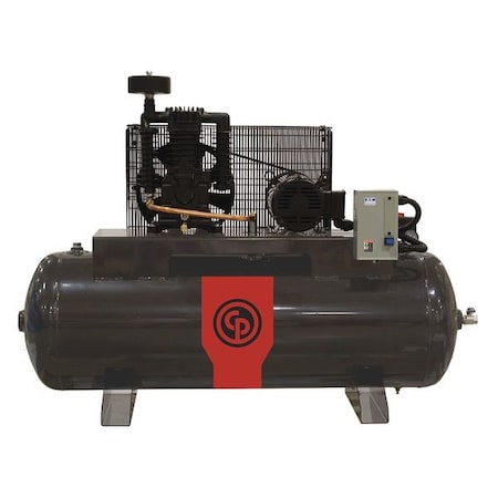 Chicago Pneumatic Piston Compressor, 5 HP, 80 gal. H, 460V RCP-583H4