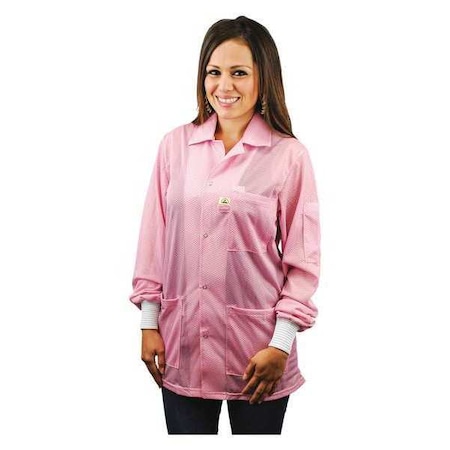 Desco Jacket Smock, Cuffs, Pink, S 74201