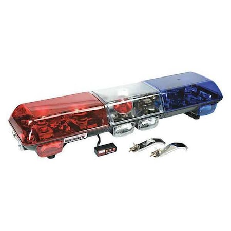 Wolo Halogen Light Bar, Blue/Red 7015-BR