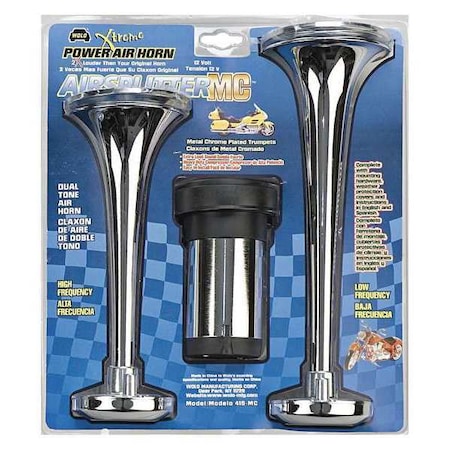 Wolo Motorcycle Air Horn, Airsplitter 415-MC