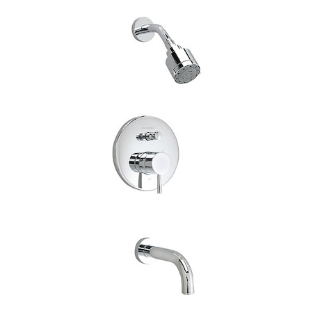 American Standard Duct Mount Shower and Trim, Wall, Polished Chrome T064602.002