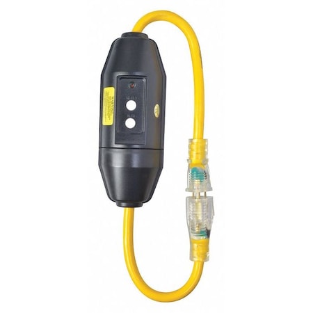 Yellow Jacket 2 ft. Extension Cord w/GFCI Lighted Receptacle SJTW 2817