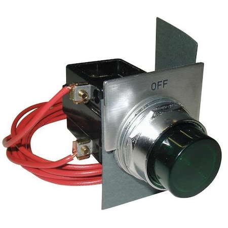 Siemens Green Off Pilot Light, 120V 49SPL0AGF