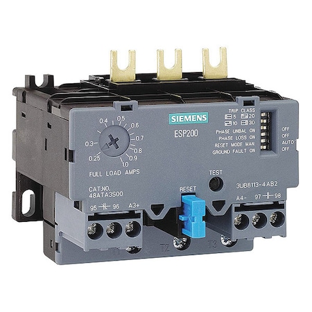Siemens Overload Relay, 1NC/1NO, 0.75 A Min current, 3.4 A Max current, 690V AC 3UB81134BB2