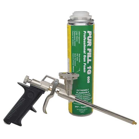 Todol Spray Foam Sealant Kit, Kit, Can with Straw, Yellow, 7 percent Expansion Ratio SHK01