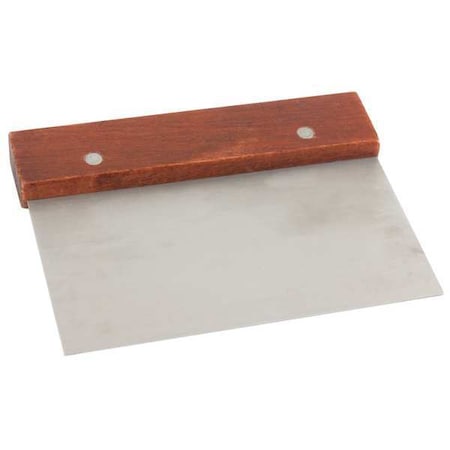 Crestware Dough Scraper, Steel/Wood, 6-1/2 In WHDS63