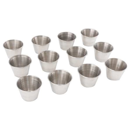 Crestware Sauce Cup, 2-1/2 oz, Stainless Steel, PK12 SC2