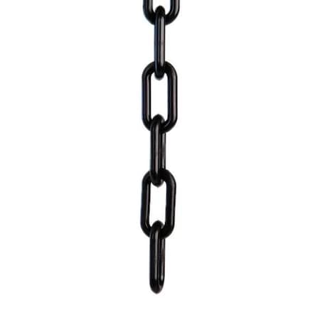 Zoro Select Plastic Chain, Black, 50 ft Length, Gloss 30003-50