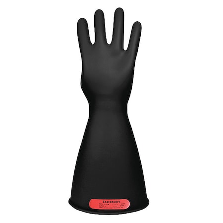 Salisbury Electrical-Insulating Glove Kit, 1,000V AC, 1,500V DC, Rubber, 14 in Length, Black, Size 10-1/2 GK014B/10H