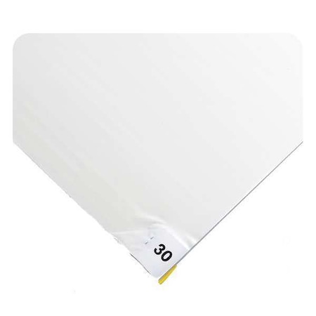 Wearwell Clean Room Mat, Polyethylene, 18 in W x 45 in L, White, 4 PK 095.18X45WH-CS60