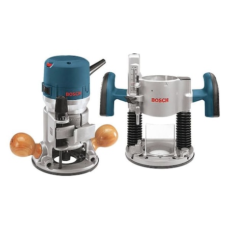Bosch 225 HP Electronic VS Plunge, Fixed-Base Router 1617EVSPK