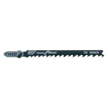 Bosch Jigsaw Blade, T-Shank, 4 In. L, PK5 T144D