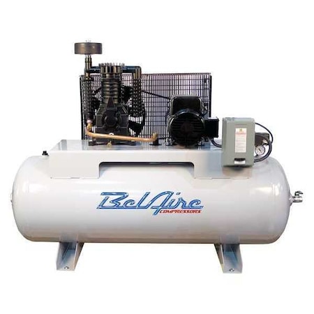 Belaire Air Compressor, Horizontal, 5 HP, 80 gal. 338HE4