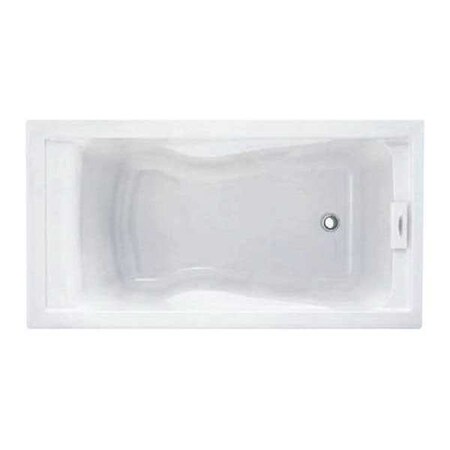 American Standard Deep Soak Bathtub, W/Apron, Lh, Arctic 2425V-LHO002.011