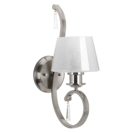 Progress Lighting Dazzle 1-Light Wall Bracket, 100 W, Brushed Nickel P2050-09