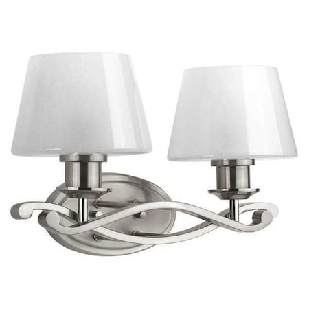 Progress Lighting Dazzle 2-Light Bath & Vanity, 100 W, Brushed Nickel P2051-09