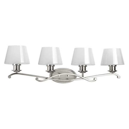 Progress Lighting Dazzle 4-Light Bath & Vanity, 100 W, Brushed Nickel P2053-09