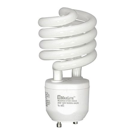 Progress Lighting Compact Fluorescent Lamp, 26 W, White MLS26GUWW