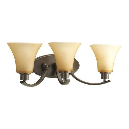 Progress Lighting Joy 3-Light Bath Bar, 100 W, Antique Bronze P2002-20