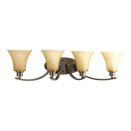 Progress Lighting Joy 4-Light Bath Bar, 100 W, Antique Bronze P2003-20