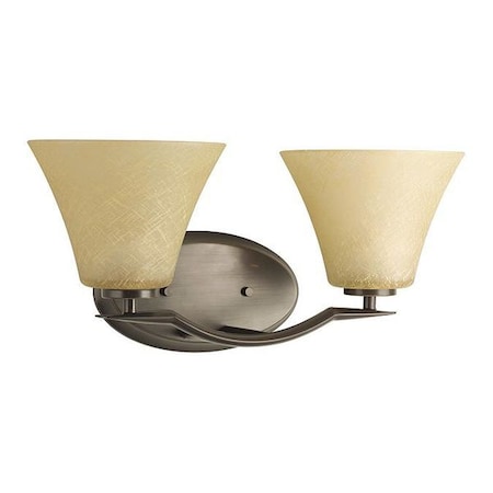 Progress Lighting Bravo 2-Light Bath Bar, 100 W, Antique Bronze P2005-20