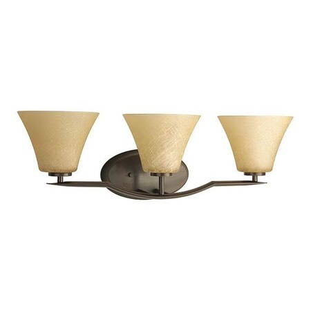 Progress Lighting Bravo 3-Light Bath Bar, 100 W, Antique Bronze P2006-20
