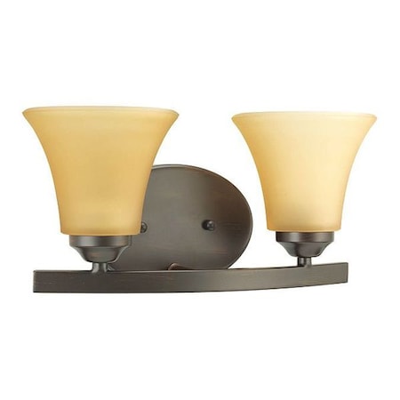 Progress Lighting Adorn 2-Light Bath & Vanity, 100 W, Antique Bronze P2009-20