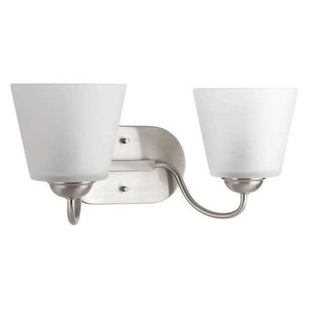 Progress Lighting Arden 2-Light Bath & Vanity, 100 W, Brushed Nickel P2128-09
