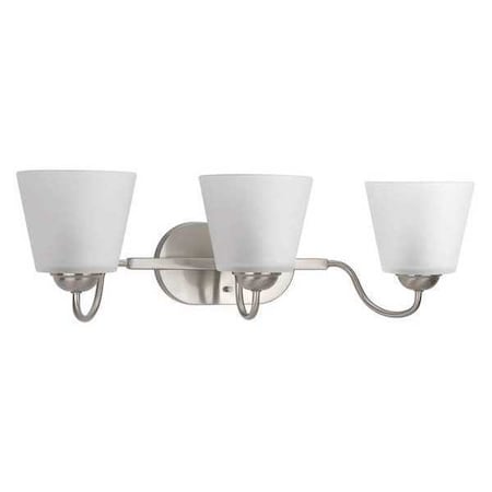 Progress Lighting Arden 3-Light Bath & Vanity, 100 W, Brushed Nickel P2129-09