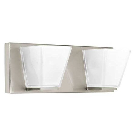 Progress Lighting Streaming 2-Light Bath & Vanity, 60 W, Brushed Nickel P2124-09